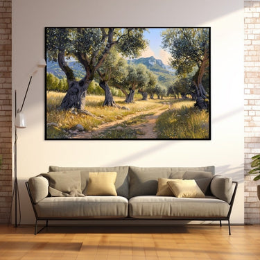 Peinture D'Oliviers En Provence